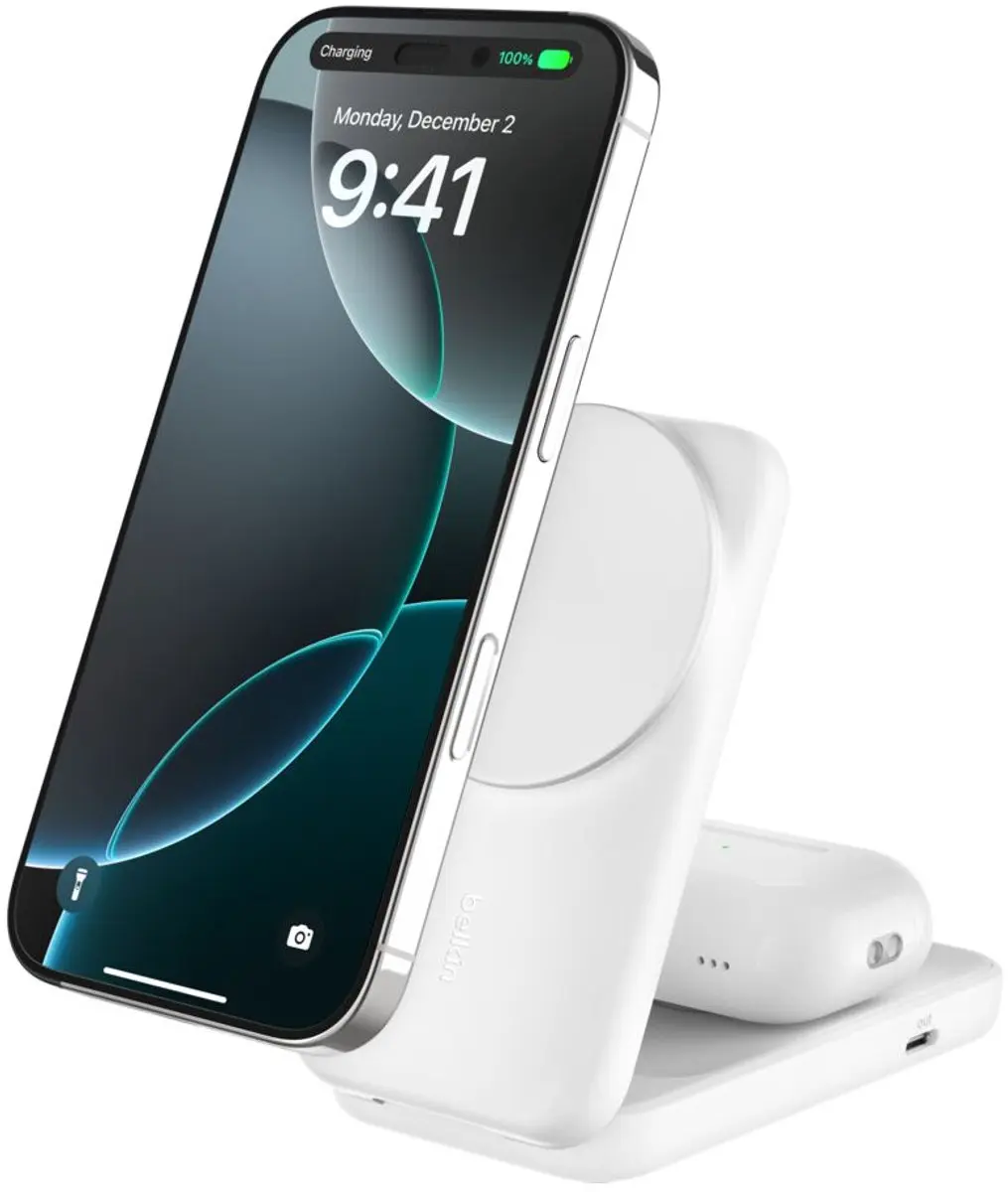 Belkin UltraCharge 2-in-1 WIZ038kqWH Draadloze Oplader