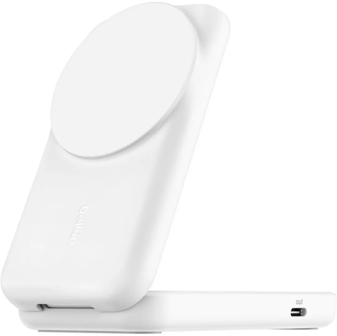 Belkin UltraCharge 2-in-1 WIZ038kqWH Draadloze Oplader - Wit - afbeelding 3 van 6
