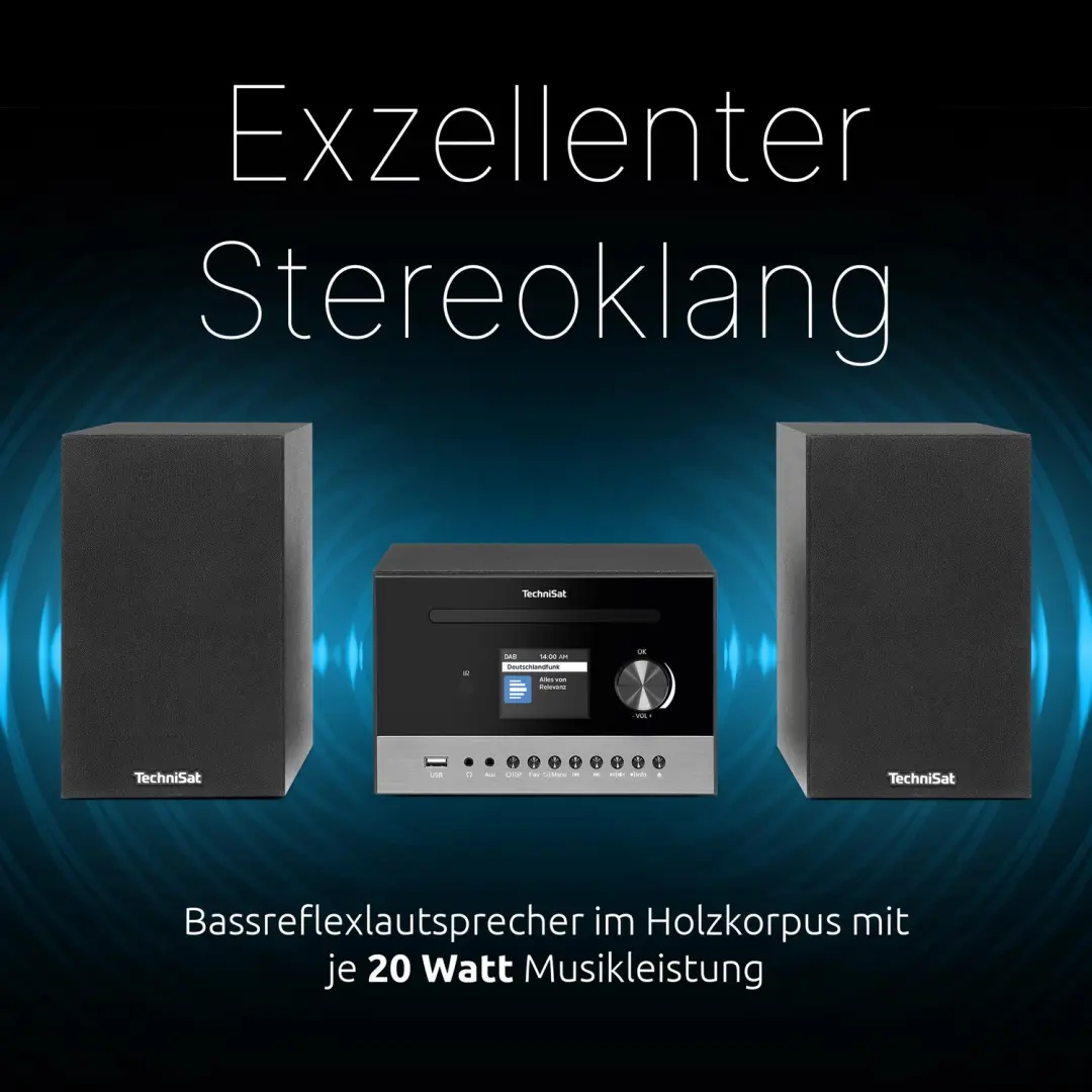 TechniSat VIOLA 700 CD IR Hifi-installatie - 40W - Zwart - afbeelding 3 van 6