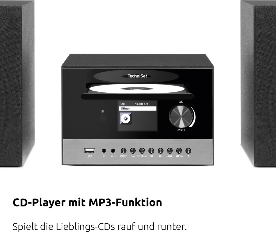 TechniSat VIOLA 700 CD IR Hifi-installatie - 40W - Zwart - afbeelding 5 van 6