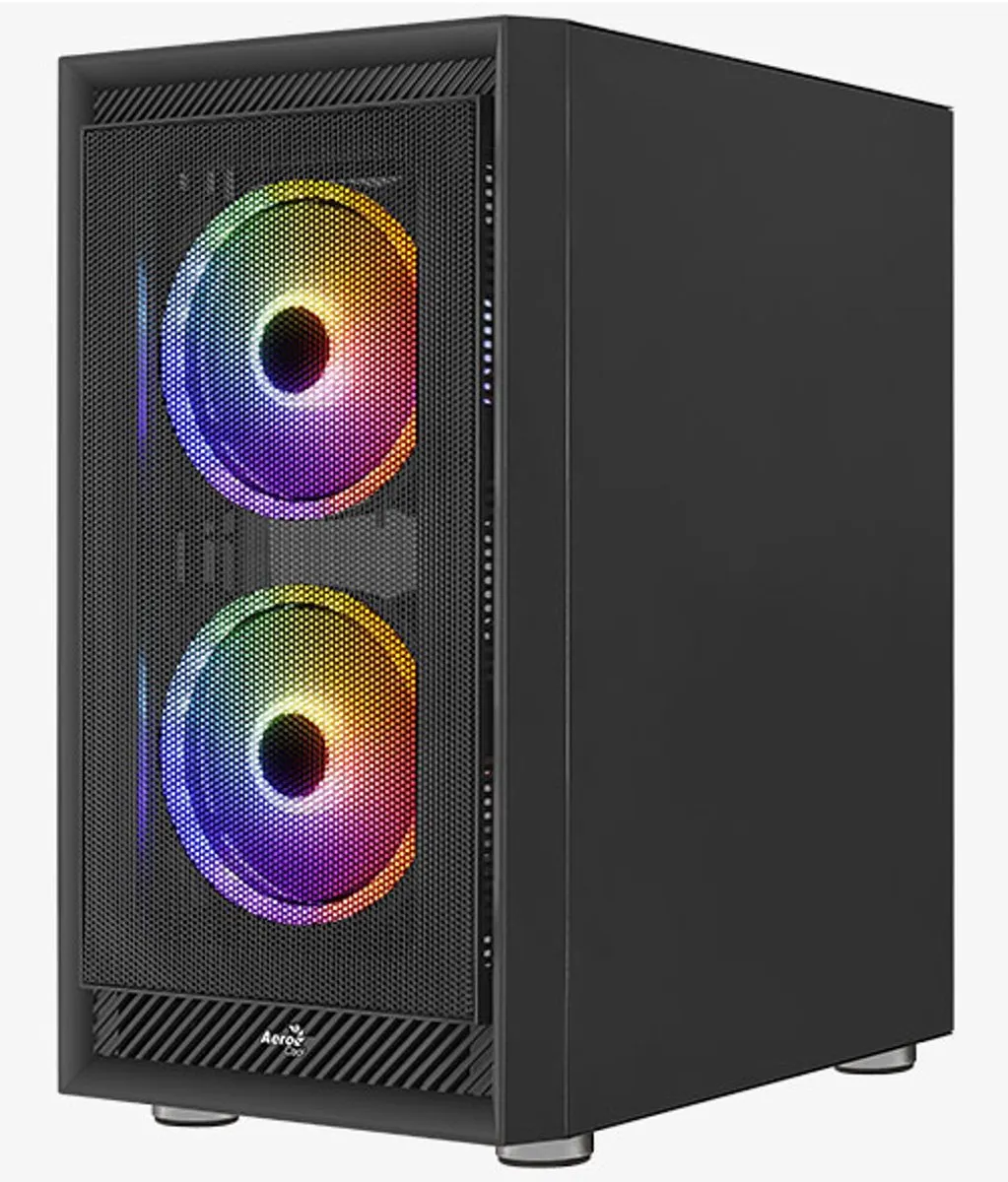Aerocool Graphite G BK v2 Midi Tower - 4x ARGB Fans - ATX/Micro-ATX - Zwart