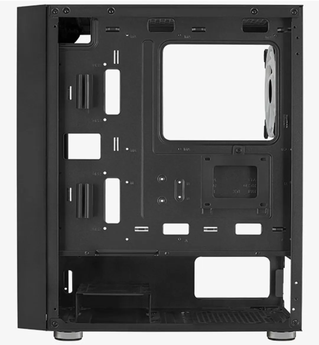 Aerocool Graphite G BK v2 Midi Tower - 4x ARGB Fans - ATX/Micro-ATX - Zwart