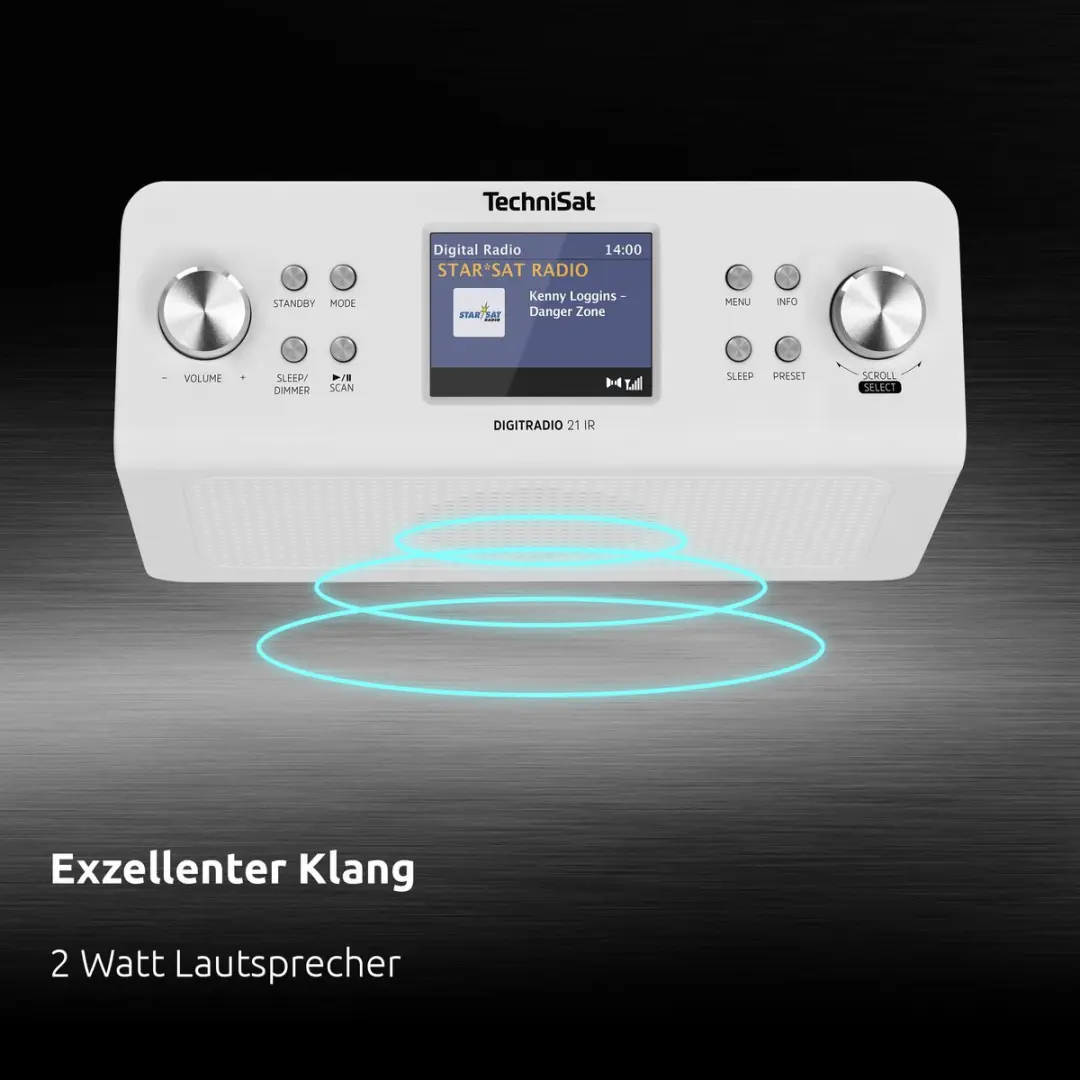 TechniSat DIGITRADIO 21 IR 0001/3965 Keukenradio - Wit - afbeelding 2 van 6