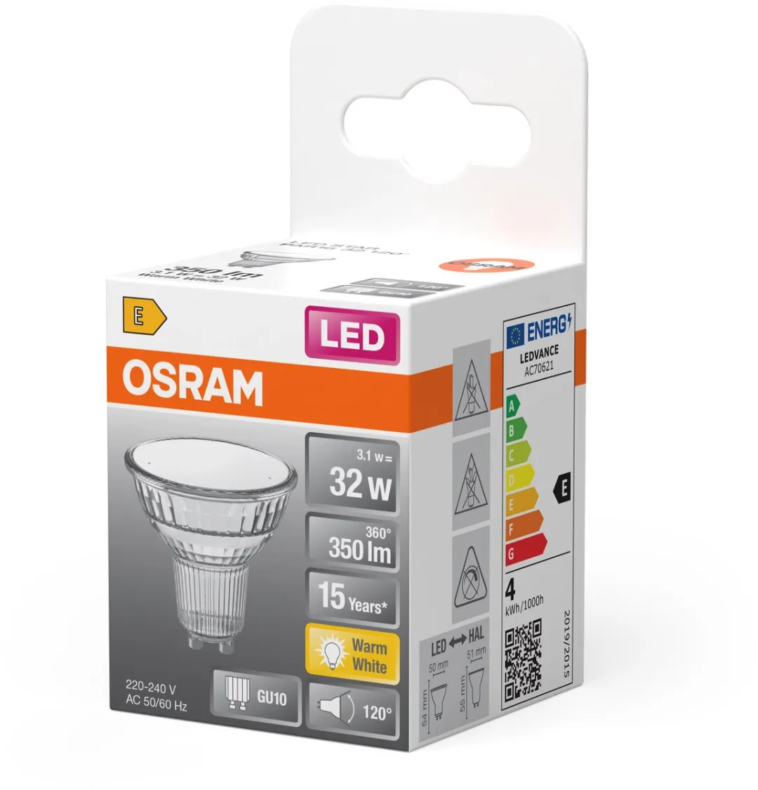 Osram LED Spot Star PAR16 GU10 3,1W 350lm 2700K - 1 Stuk - afbeelding 6 van 6