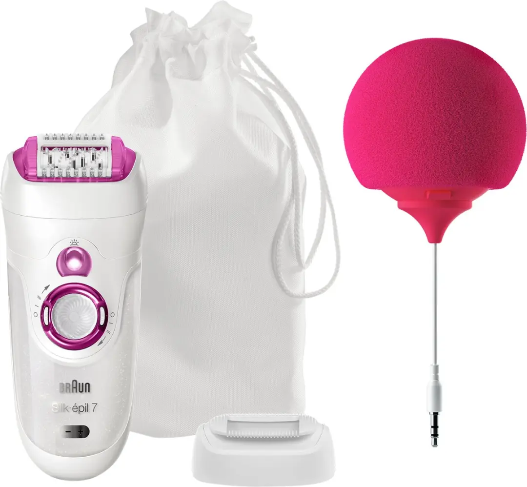 Braun Silk-épil 7 Music edition Lila, Wit 40 pincetten