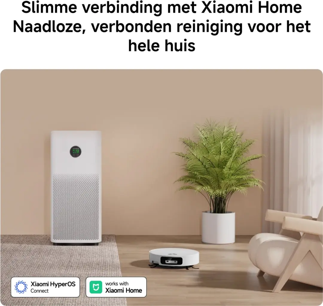 Xiaomi Robot Vacuum 6 BHR08ZTEU Robotstofzuiger - Wit - afbeelding 4 van 6