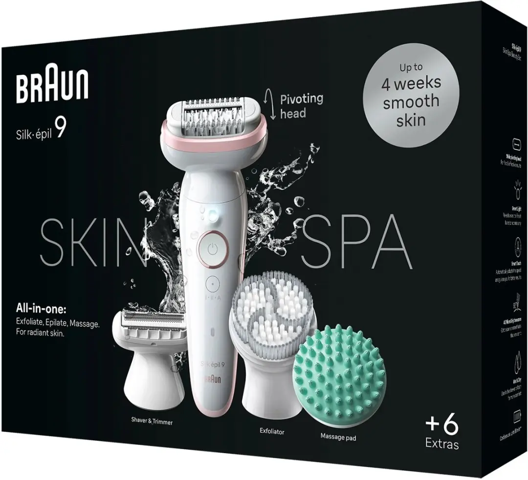 Braun Silk-épil 9 SkinSpa Epilator - 40 pincetten - Roségoud - afbeelding 2 van 2