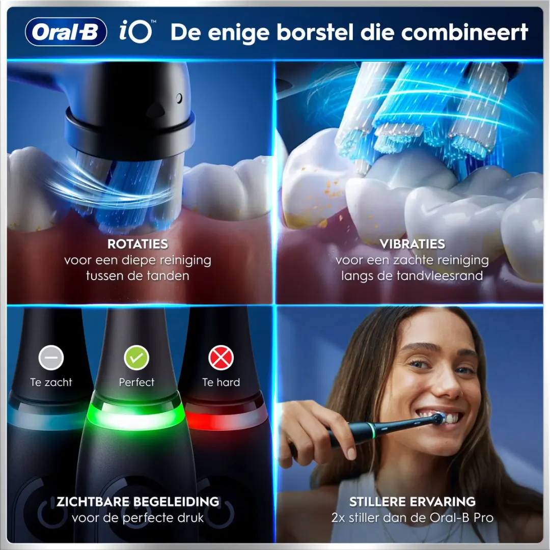 Oral-B iO 6 Elektrische Tandenborstel - 4 Opzetborstels - afbeelding 4 van 6