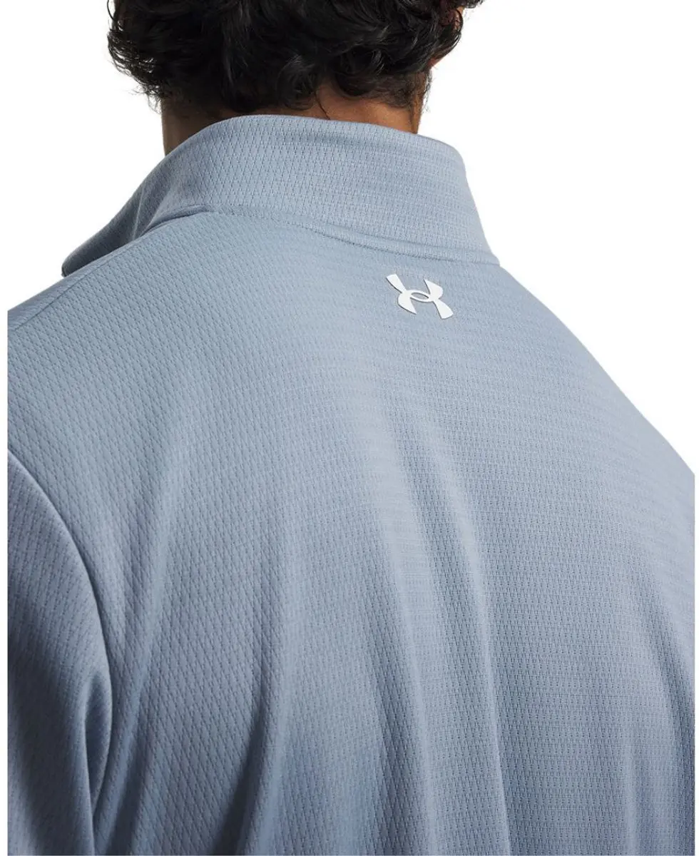 Under Armour MatchPlay Heren Sweater 1/4 Rits - Blauw - afbeelding 3 van 6