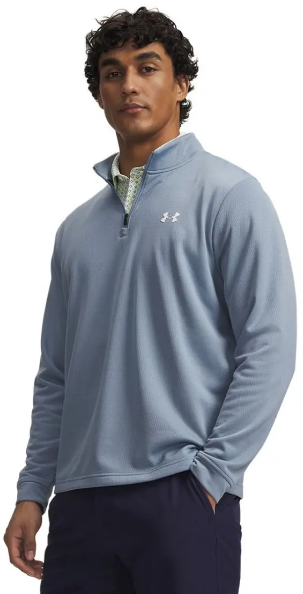 Under Armour MatchPlay Heren Sweater 1/4 Rits - Blauw