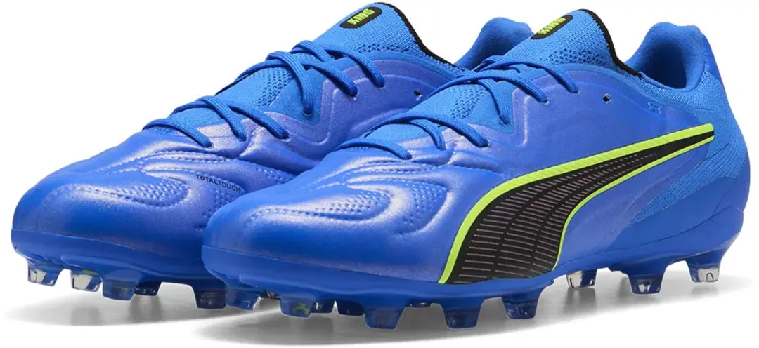 PUMA King 20 Pro FG/AG Voetbalschoenen - Blauw - 42 1/2 - afbeelding 2 van 6