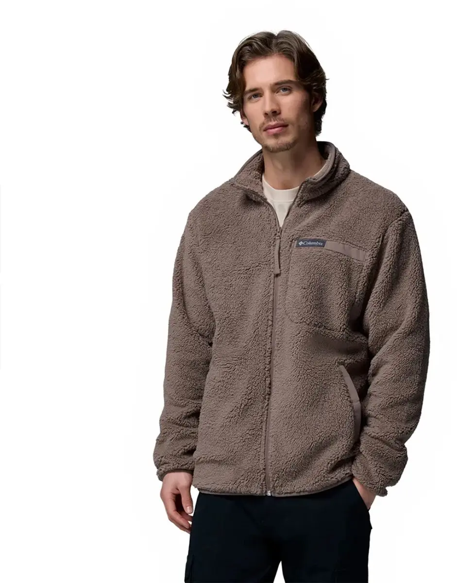 Columbia Rugged Ridge High Pile Fleecejack - Donkerbruin - L