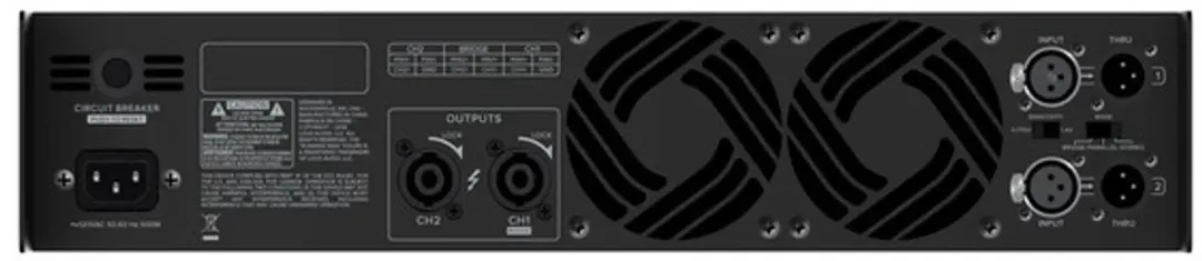Mackie MX2500 Eindversterker - Zwart - afbeelding 3 van 3