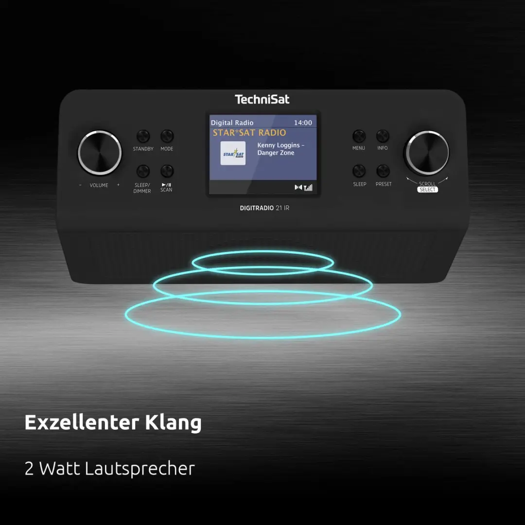 TechniSat DIGITRADIO 21 IR 0000/3965 Keukenradio - Zwart - afbeelding 2 van 6