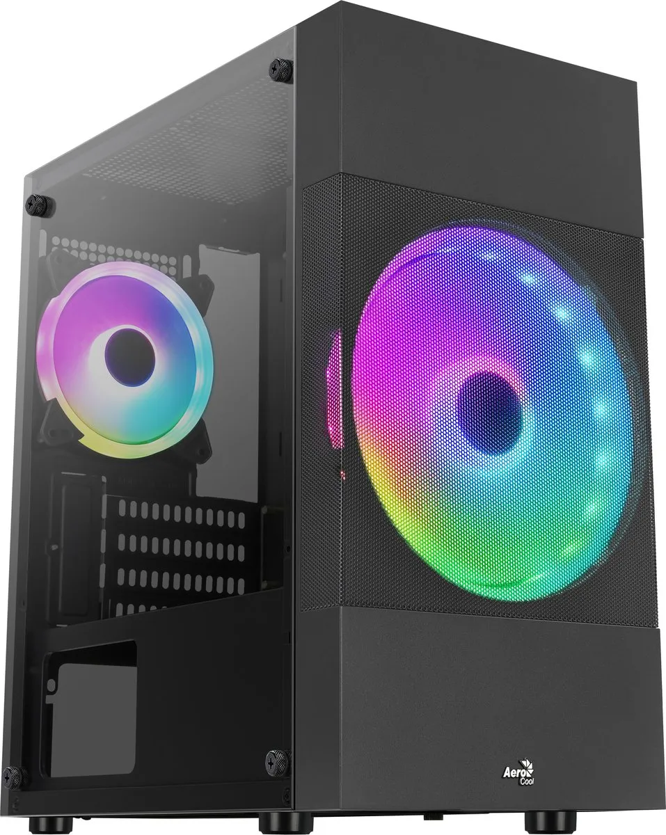 Aerocool Atomic Lite Mini Tower - Zwart