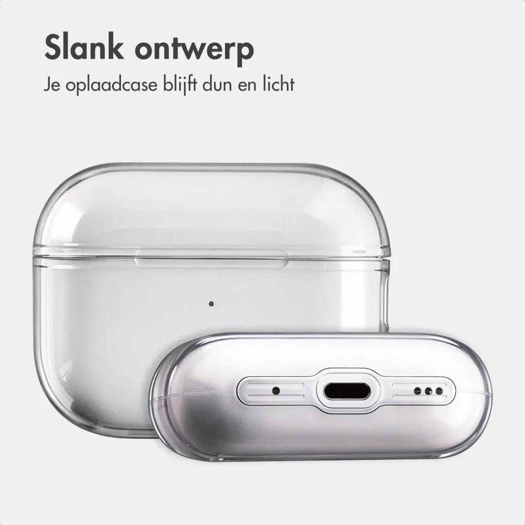 imoshion Clear Softcase Hoesje AirPods Pro 2 - Smokey Black - afbeelding 5 van 6