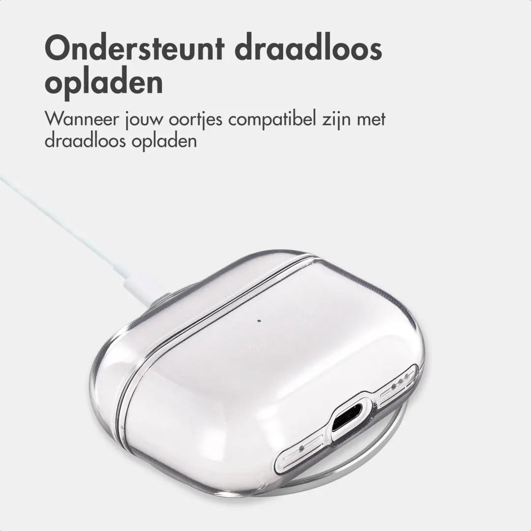 imoshion Clear Softcase Hoesje AirPods Pro 2 - Smokey Black - afbeelding 4 van 6