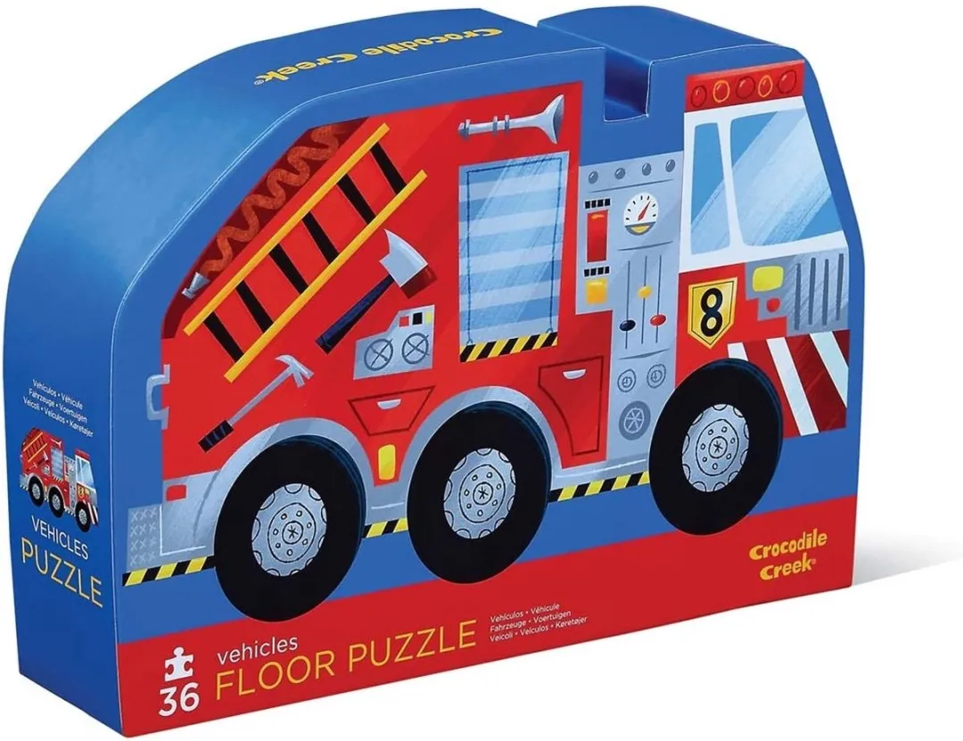 Crocodile Creek Brandweer Puzzel 36 Stuks - Multicolor