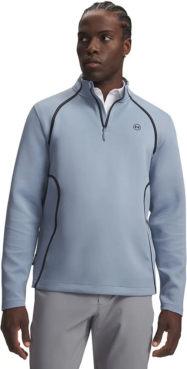 Under Armour Drive Midlayer 1/4 Ritssluiting Blue Wind