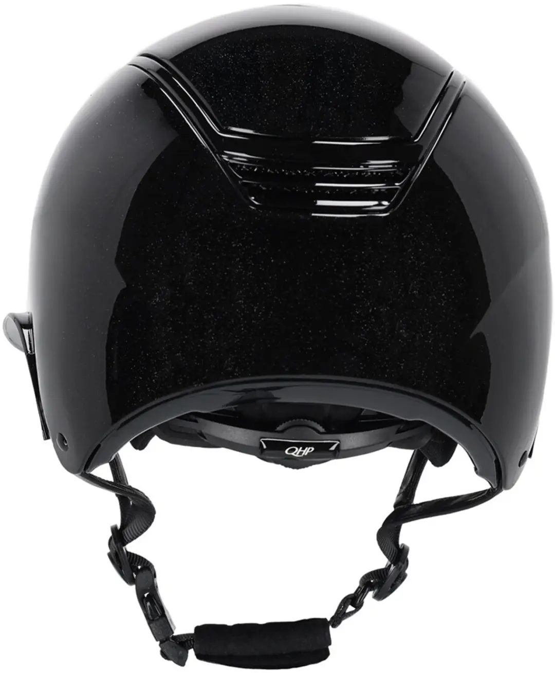 QHP Glendale Polo Visor Paardrijcap - Zwart - 59-61cm - afbeelding 3 van 6