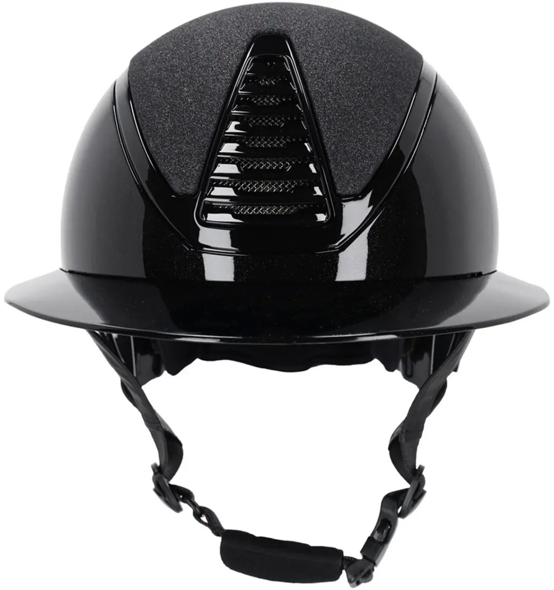 QHP Glendale Polo Visor Paardrijcap - Zwart - 59-61cm - afbeelding 2 van 6