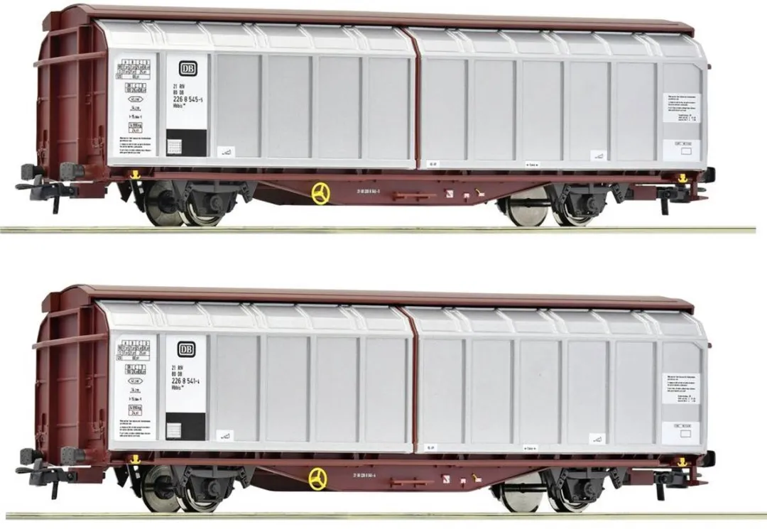 Roco H0 2-delige DB Schuifwandwagons Set