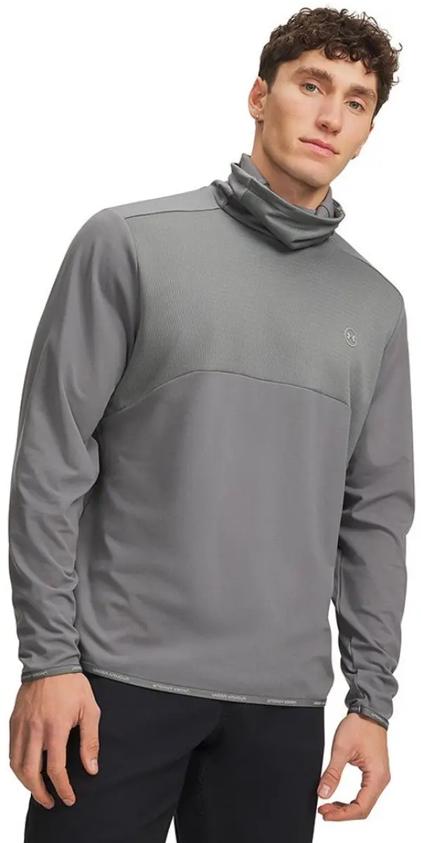 Under Armour Drive Funnel Pullover Clay Green Titanium Heren