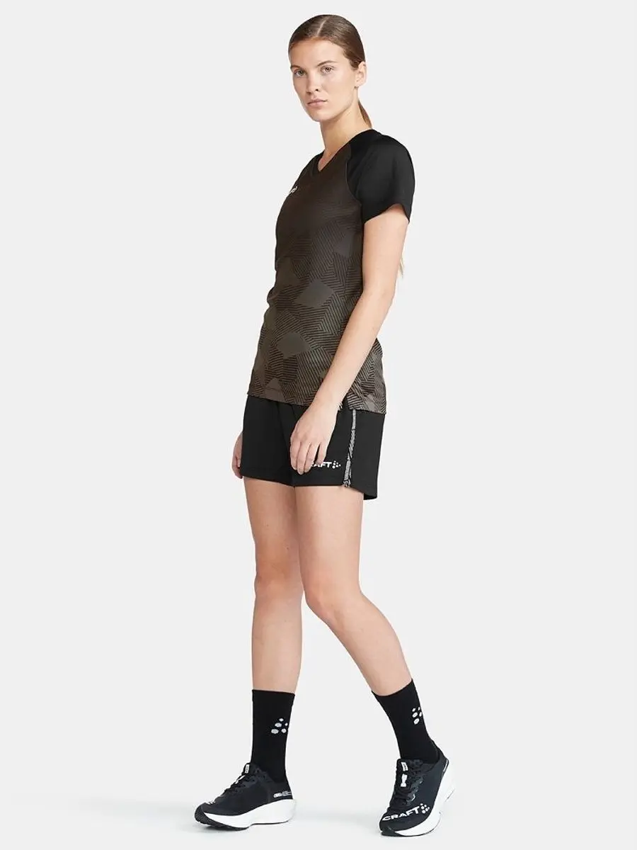 Craft Premier Fade Shirt Korte Mouw Dames - Zwart - afbeelding 2 van 6