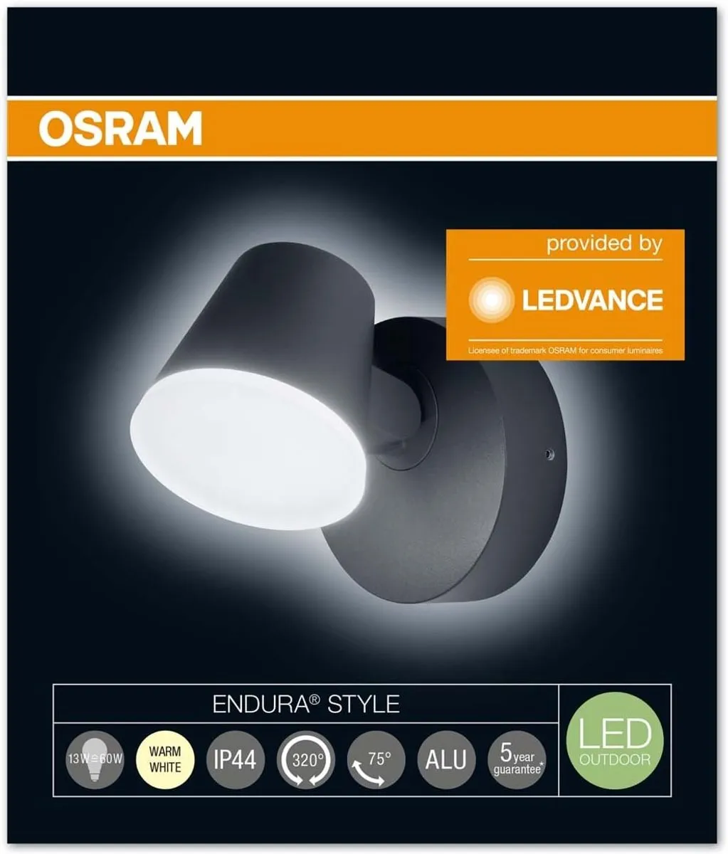 Osram Endura Style Midi Spot I LED Wandlamp Warm Wit