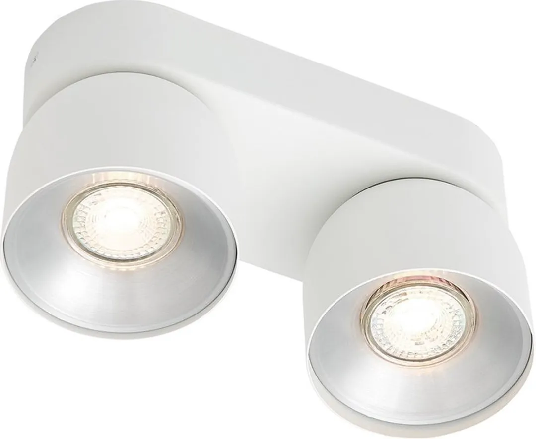 Nordlux Pitcher Spot IP20 - 2xGU10 - 10cm - Wit
