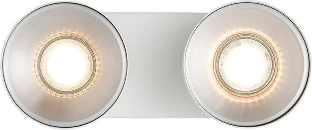 Nordlux Pitcher Spot IP20 - 2xGU10 - 10cm - Wit