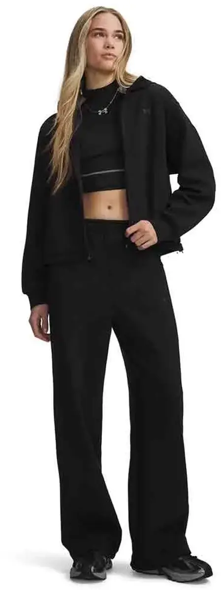 Under Armour Unstoppable Fleece Open Joggers Dames - Zwart - afbeelding 3 van 6
