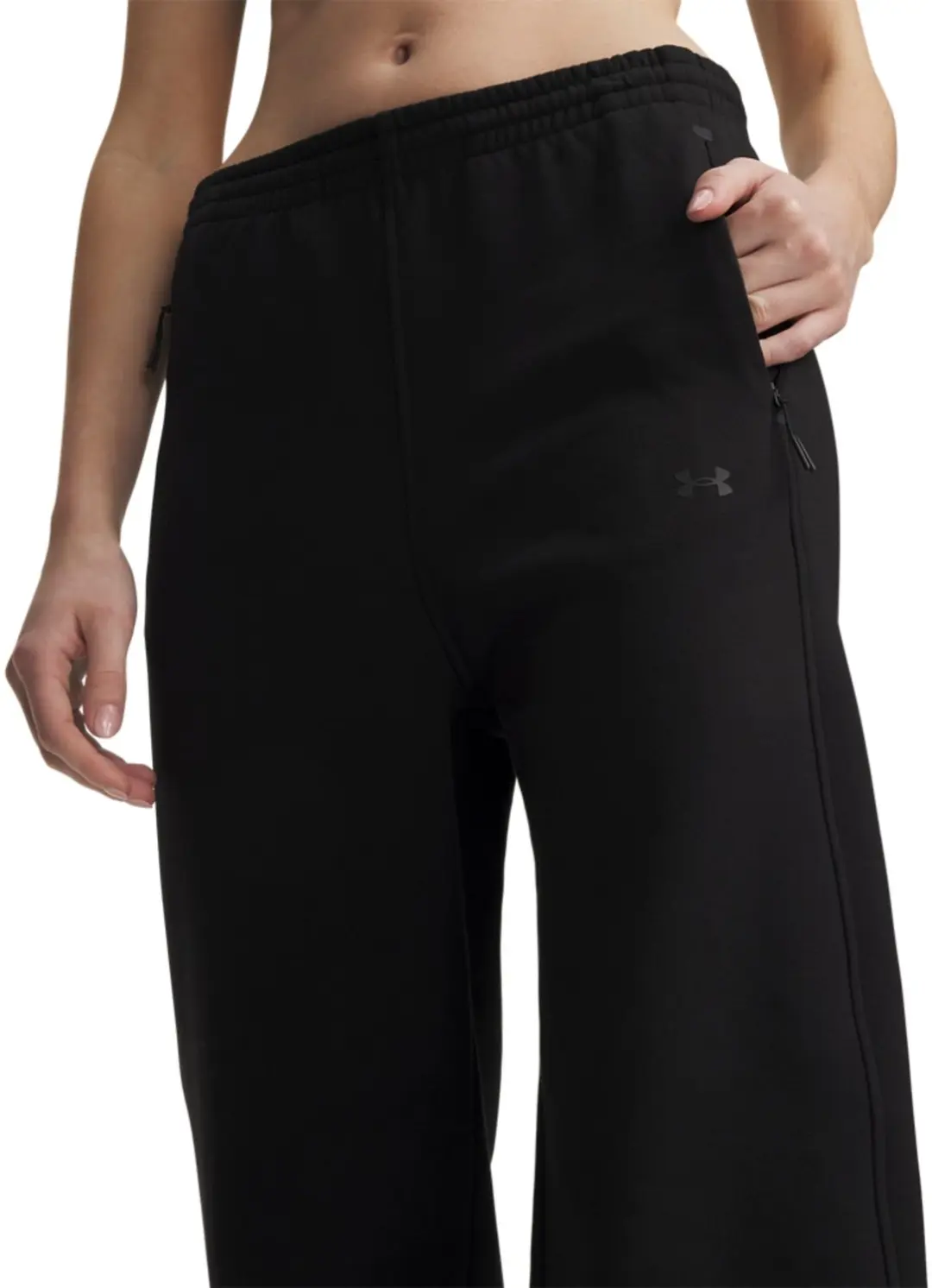 Under Armour Unstoppable Fleece Open Joggers Dames - Zwart - afbeelding 5 van 6