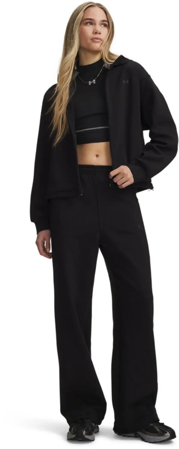 Under Armour Unstoppable Fleece Open Joggers Dames - Zwart - afbeelding 6 van 6