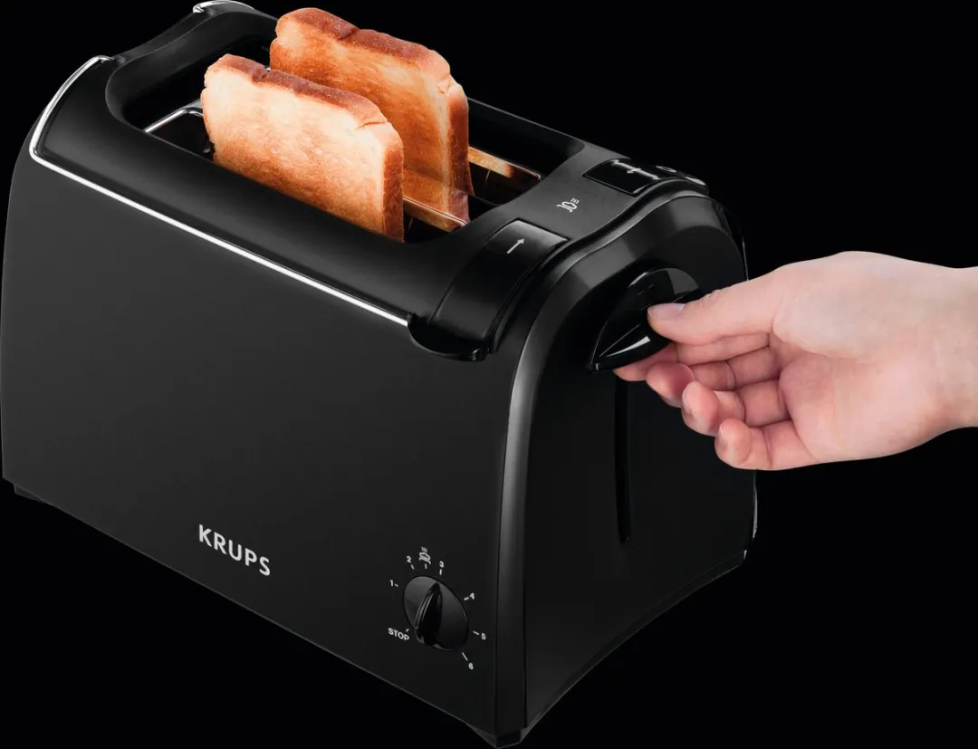 Krups ProAroma KH1518 Broodrooster 2 Snacks - 850W - Zwart - afbeelding 6 van 6