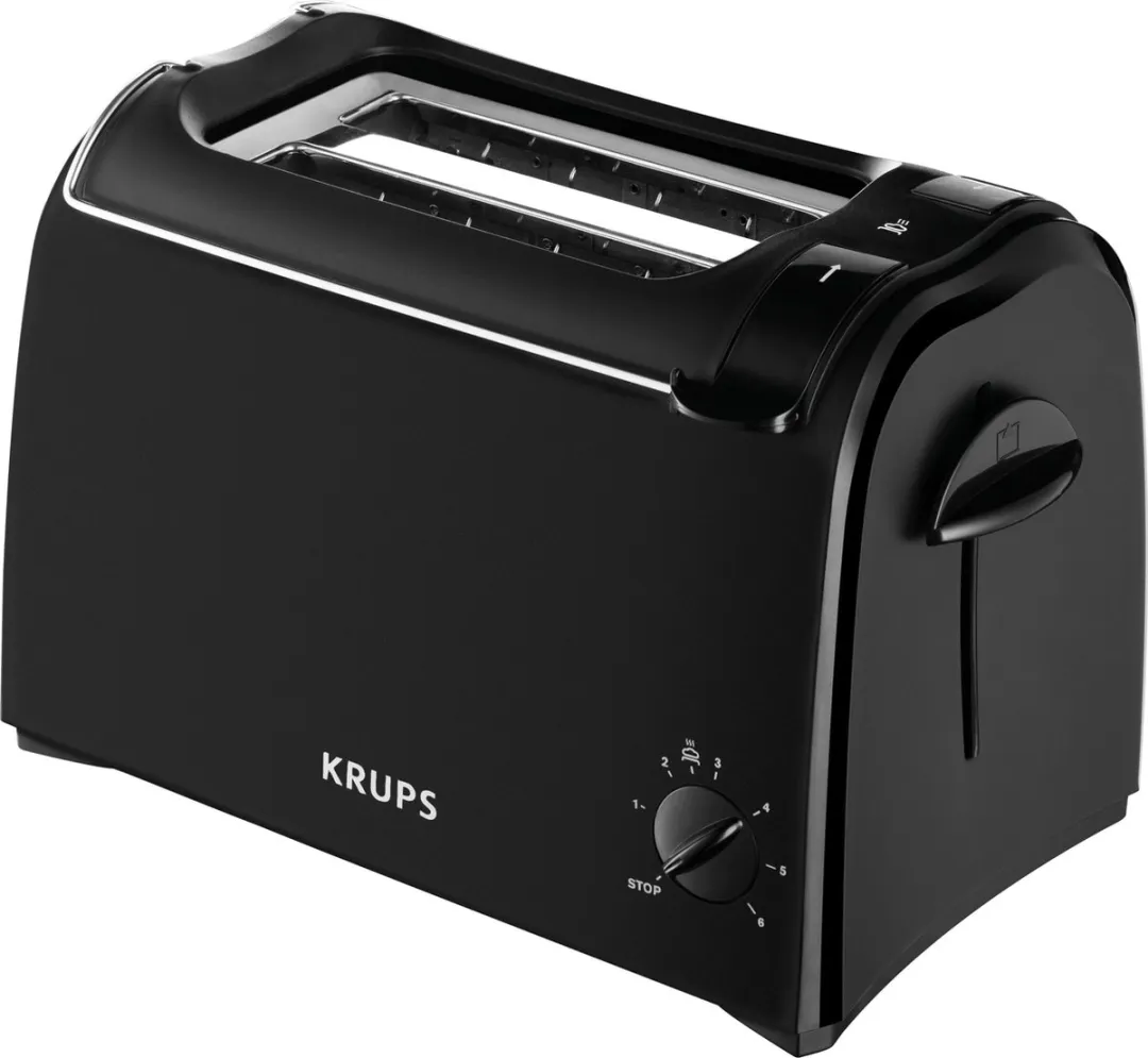 Krups ProAroma KH1518 Broodrooster 2 Snacks - 850W - Zwart - afbeelding 3 van 6