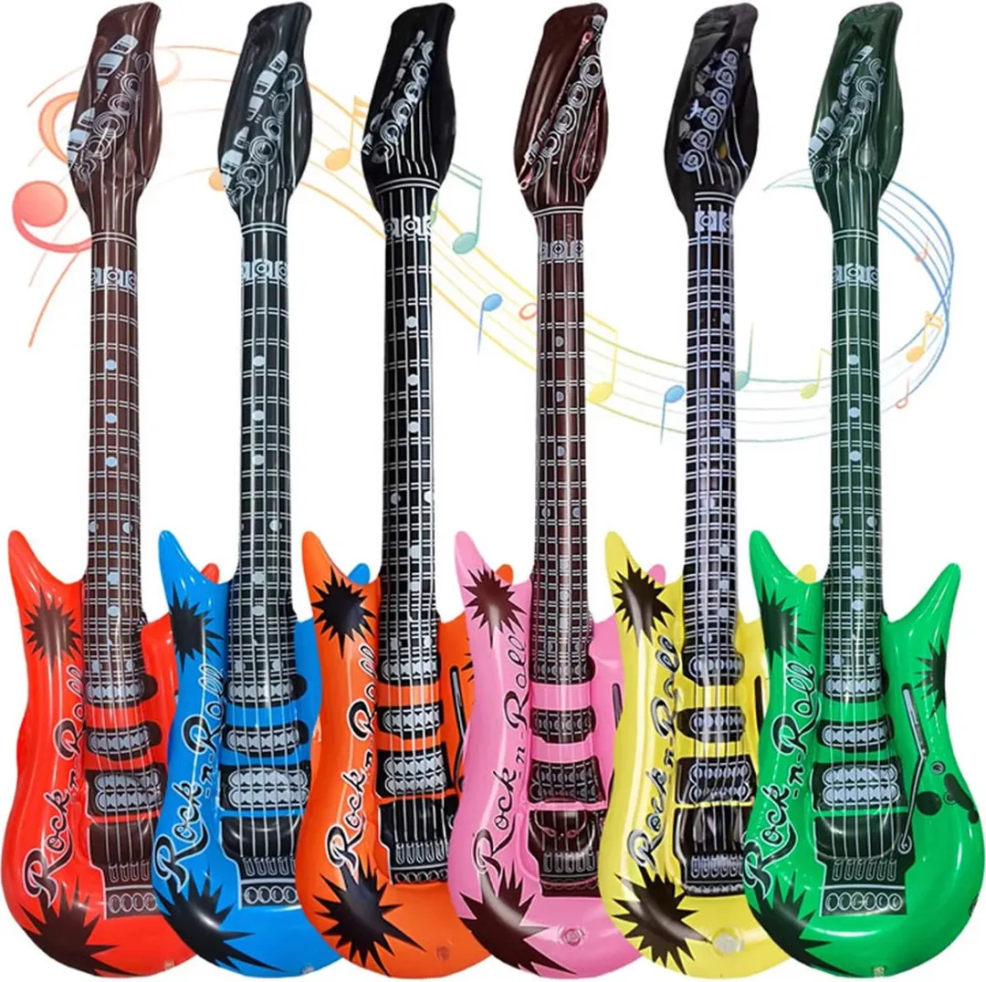 RedParrot Opblaasbare Gitaar - Set van 2 - 95cm - Willekeurige kleuren