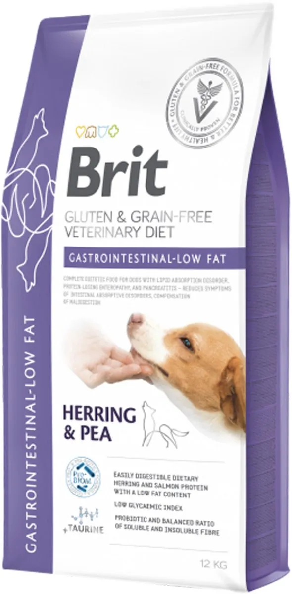 Brit Veterinary Diet Gastrointestinal Low Fat Hond - 12 kg
