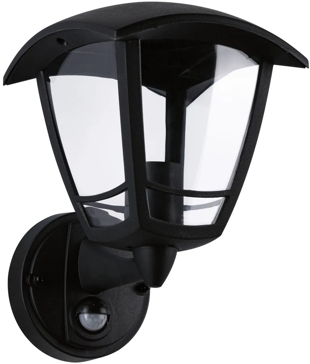 Paulmann Classic Curved Wandarmatuur Buiten Schemergestuurd 12W IP44 - Zwart