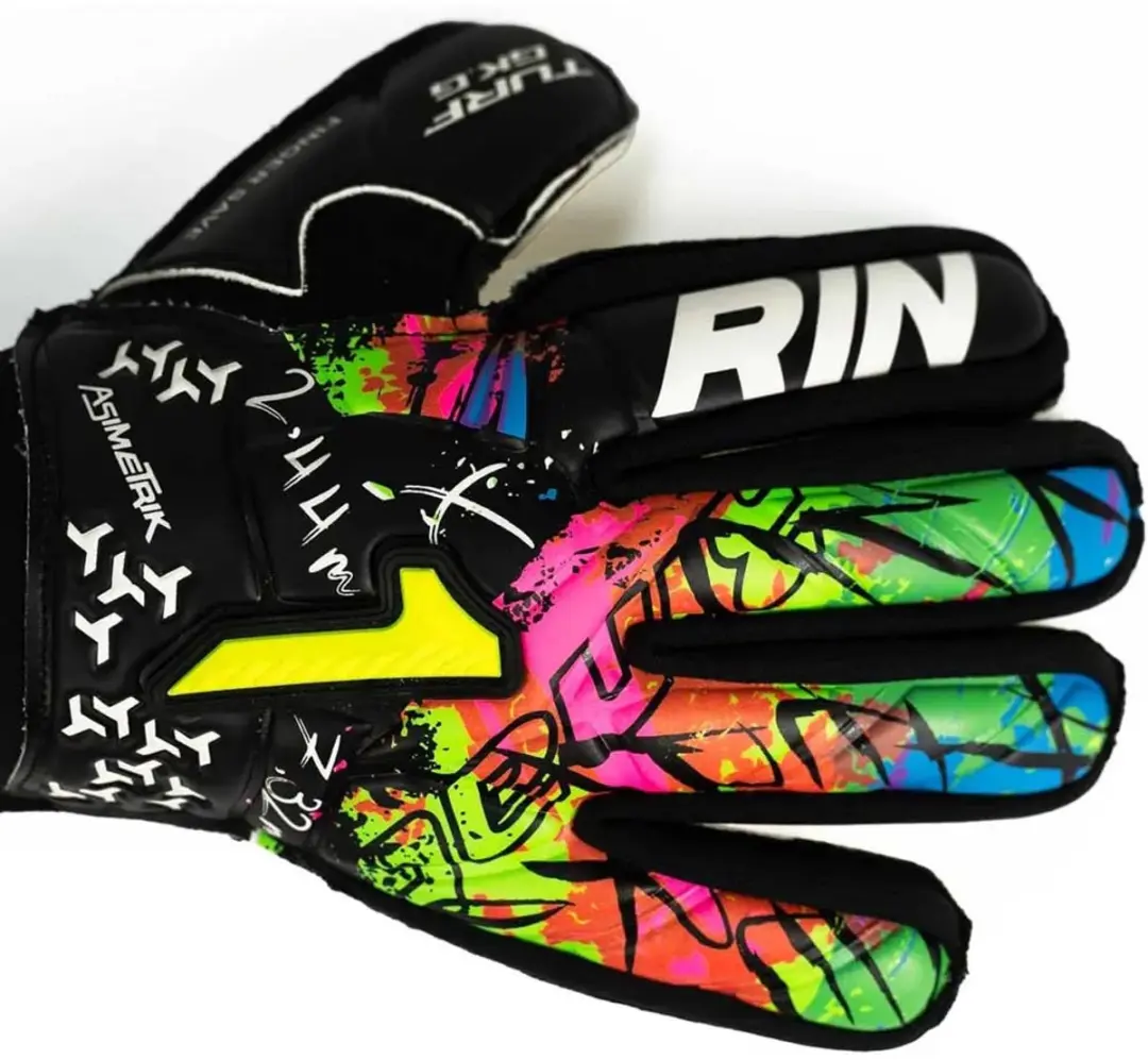 Rinat Asimetrik Spine Turf Keepershandschoenen - Zwart - 6 - afbeelding 3 van 6