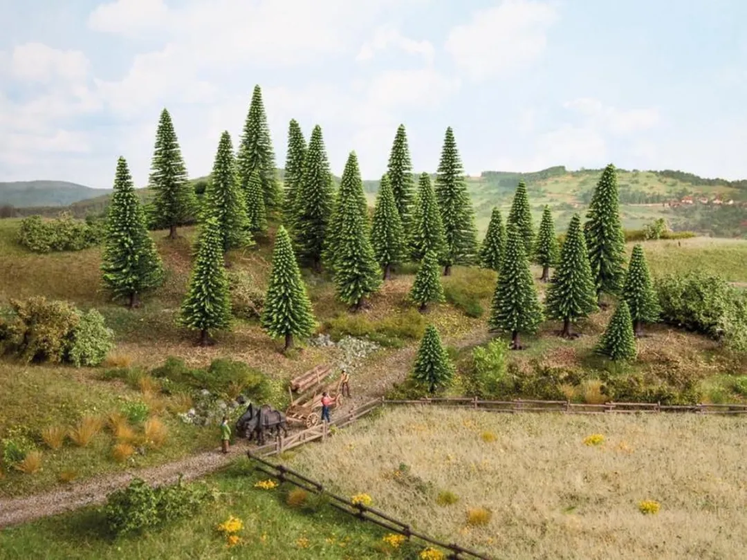 Noch Sparren Schaal 0 Modelbouwdecoratie - Bruin/ Groen