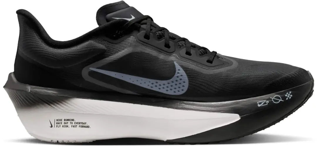 Nike Zoom Fly 6 Heren Hardloopschoenen - Zwart/Wit - afbeelding 2 van 4