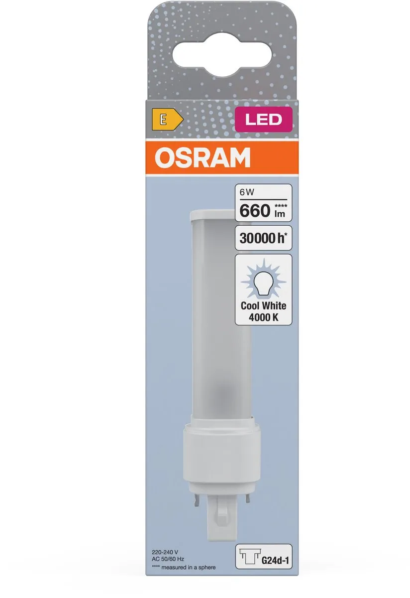 Osram LED-lamp G24d-1 6W - Neutraalwit 4000K - Mat - afbeelding 6 van 6