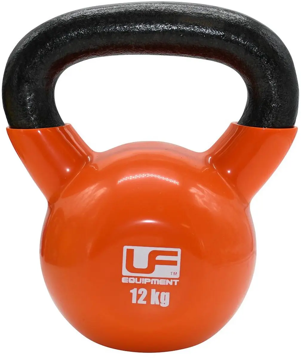 Urban Fitness Gietijzeren Kettlebell UFE 12kg - Oranje - afbeelding 2 van 2