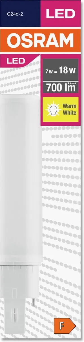 Osram LED DULUX PL 7W(18W) 830 - Mat - 3000K