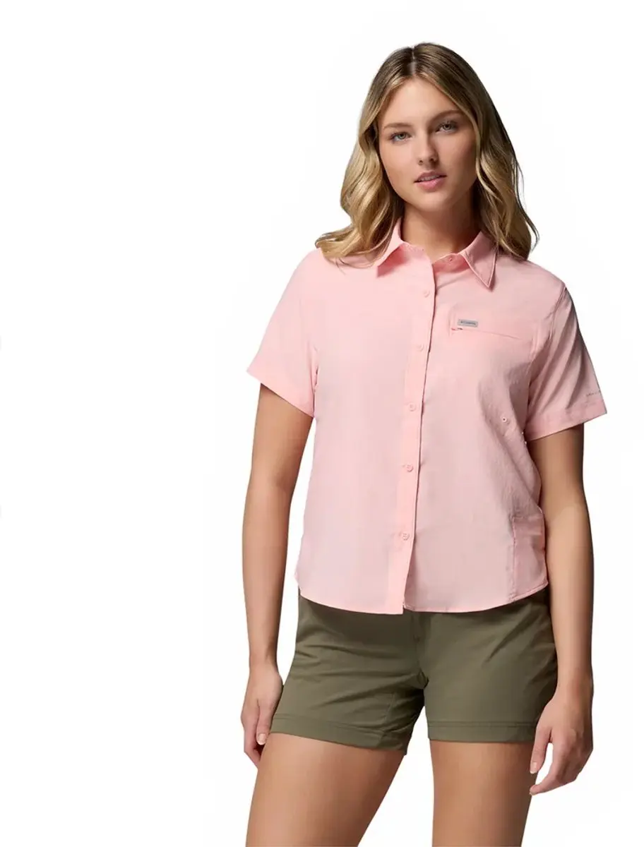 Columbia Silver Ridge™ Utility Ii T-shirt Met Korte Mouwen Roze S Vrouw