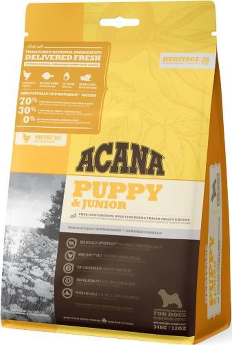 Acana Heritage Puppy & Junior Kip & Kalkoen Hondenvoer 6kg