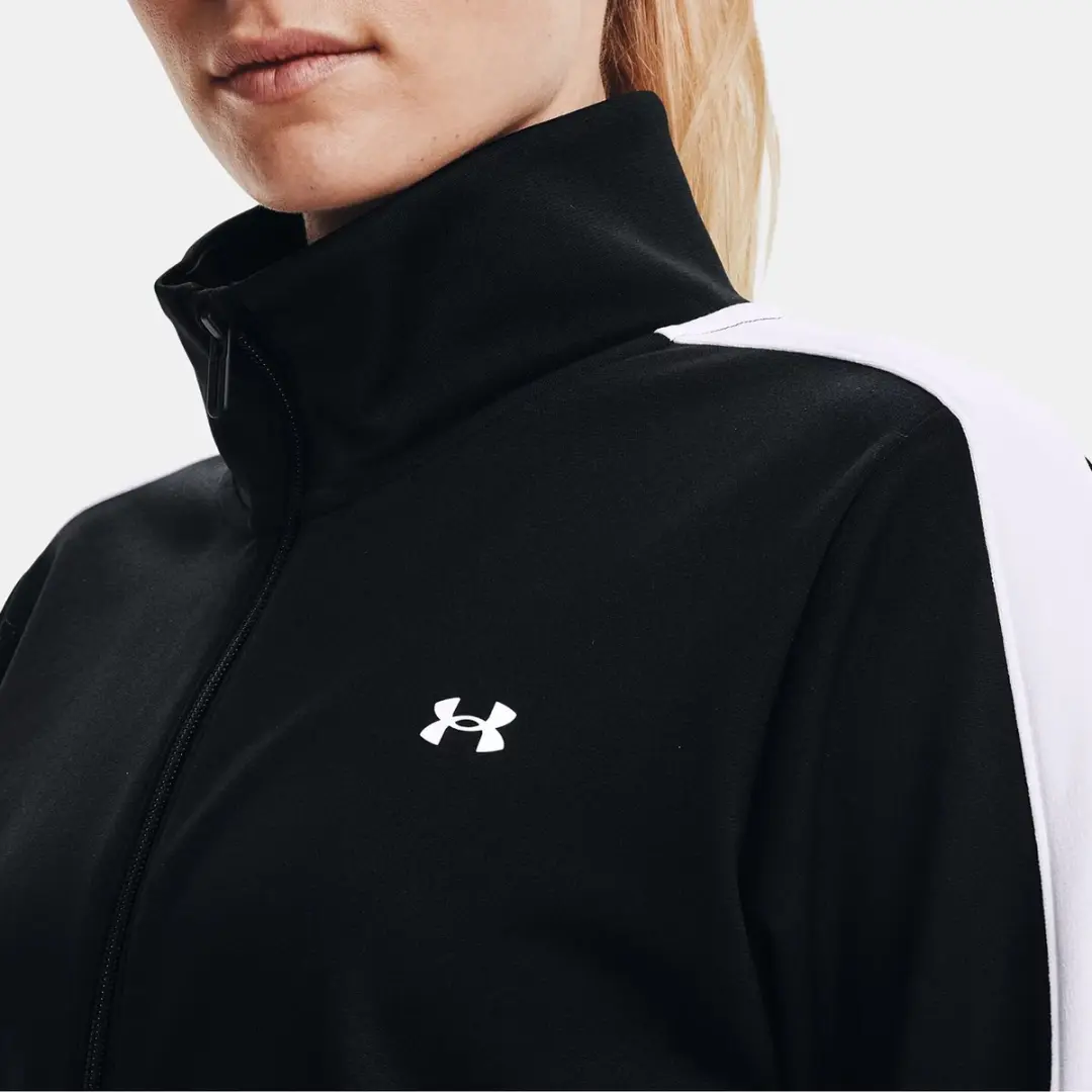 Under Armour Tricot Trainingspak Dames - Zwart/Wit - XS - afbeelding 5 van 6