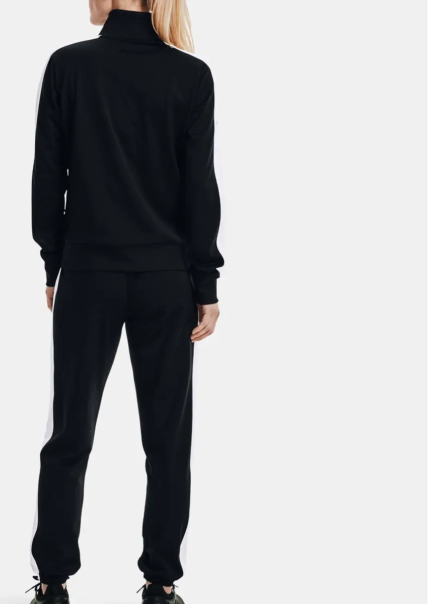 Under Armour Tricot Trainingspak Dames - Zwart/Wit - M - afbeelding 6 van 6