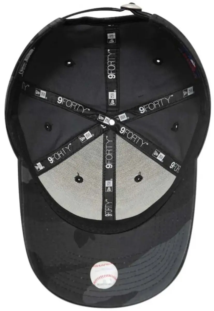 New Era New York Yankees Essential 9FORTY Cap - Black Camo - afbeelding 2 van 6